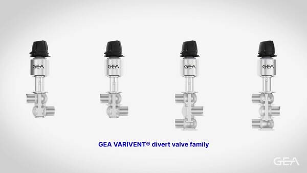 GEA VARIVENT® Divert valves - Product merging and distribution