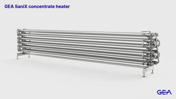 GEA SaniX concentrate heater